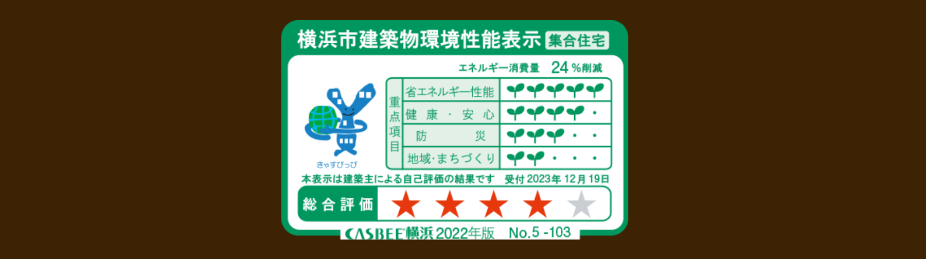 横浜市建築物環境性能表示